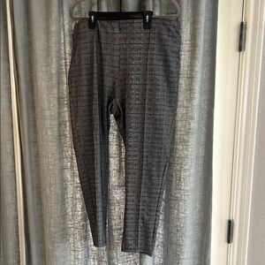 Gray Checkered Women's Trousers